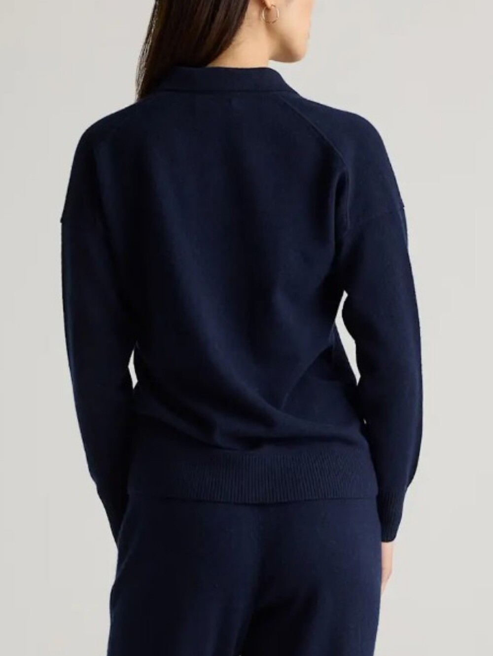 Quince Mongolian Cashmere Polo Sweater - L - Picture 3 of 6